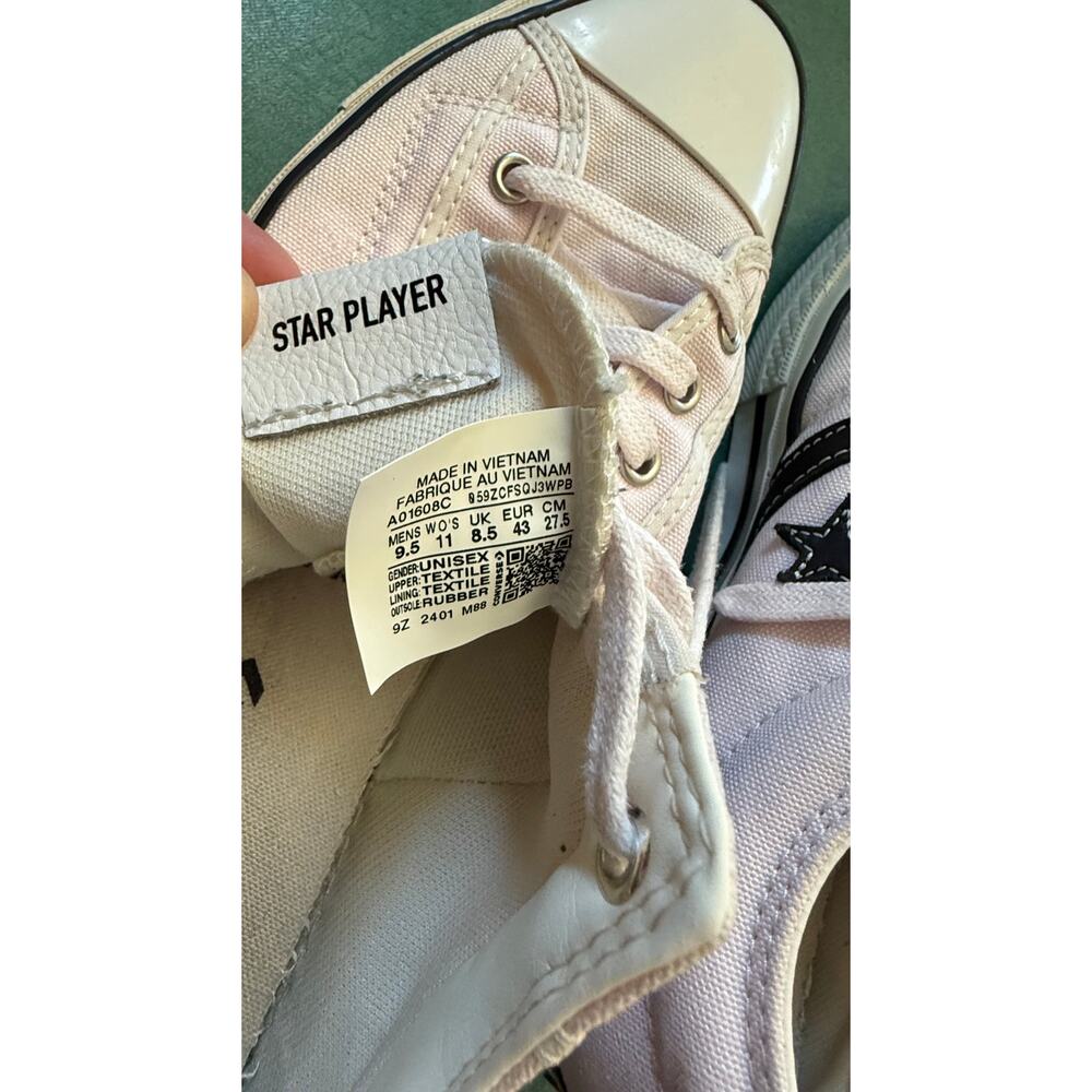 Converse Star Player 76 Low Top Sneakers -Light Pink / Black - Picture 6 of 12